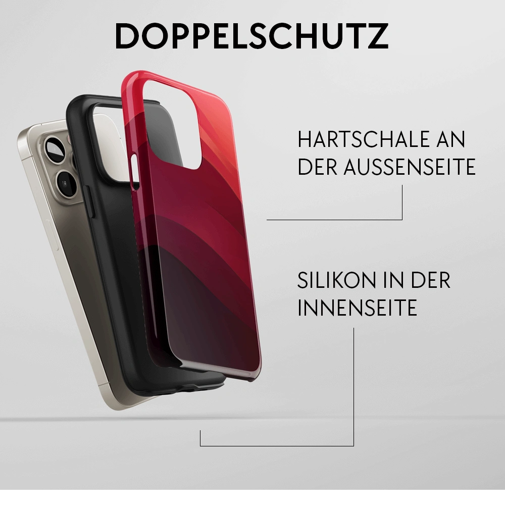 "Wavy Red" - iPhone Handyhülle