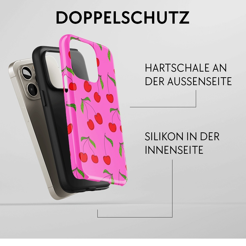"Cherries Pink" - iPhone Handyhülle