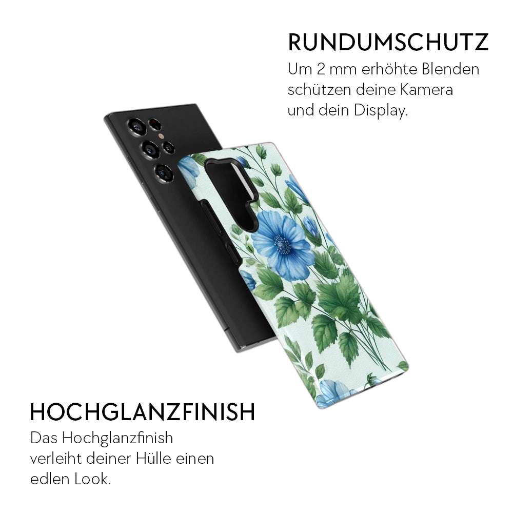 "Blue Blossom" - Samsung Handyhülle