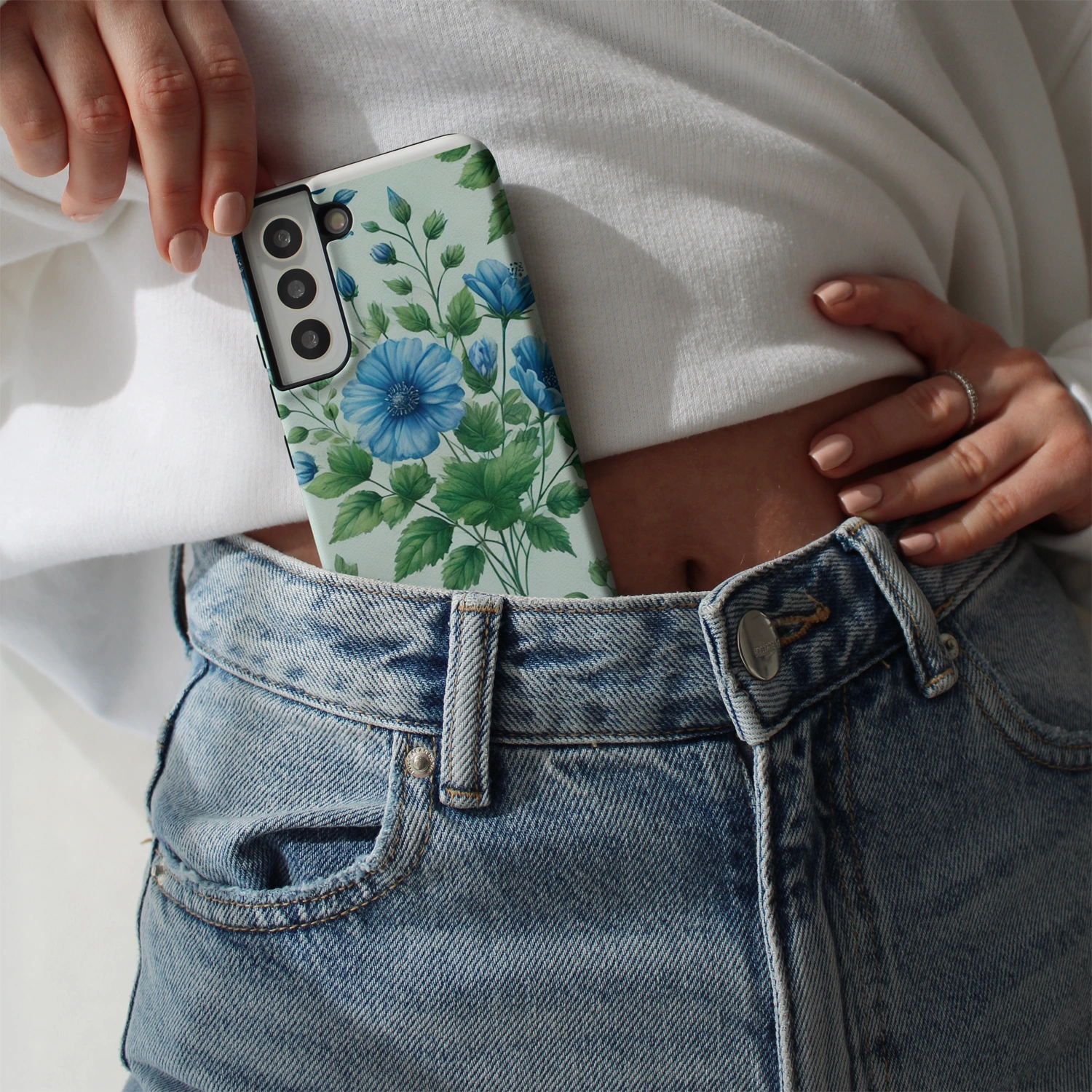 "Blue Blossom" - Samsung Handyhülle