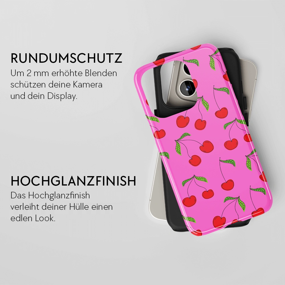 "Cherries Pink" - iPhone Handyhülle