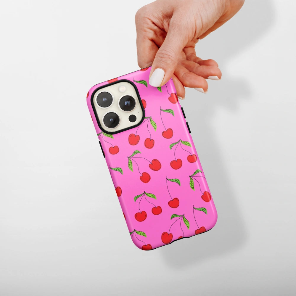 "Cherries Pink" - iPhone Handyhülle