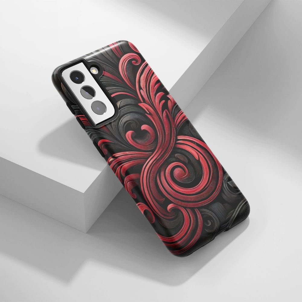"Crimson Vortex" - Samsung Handyhülle