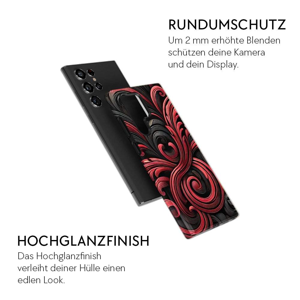 "Crimson Vortex" - Samsung Handyhülle