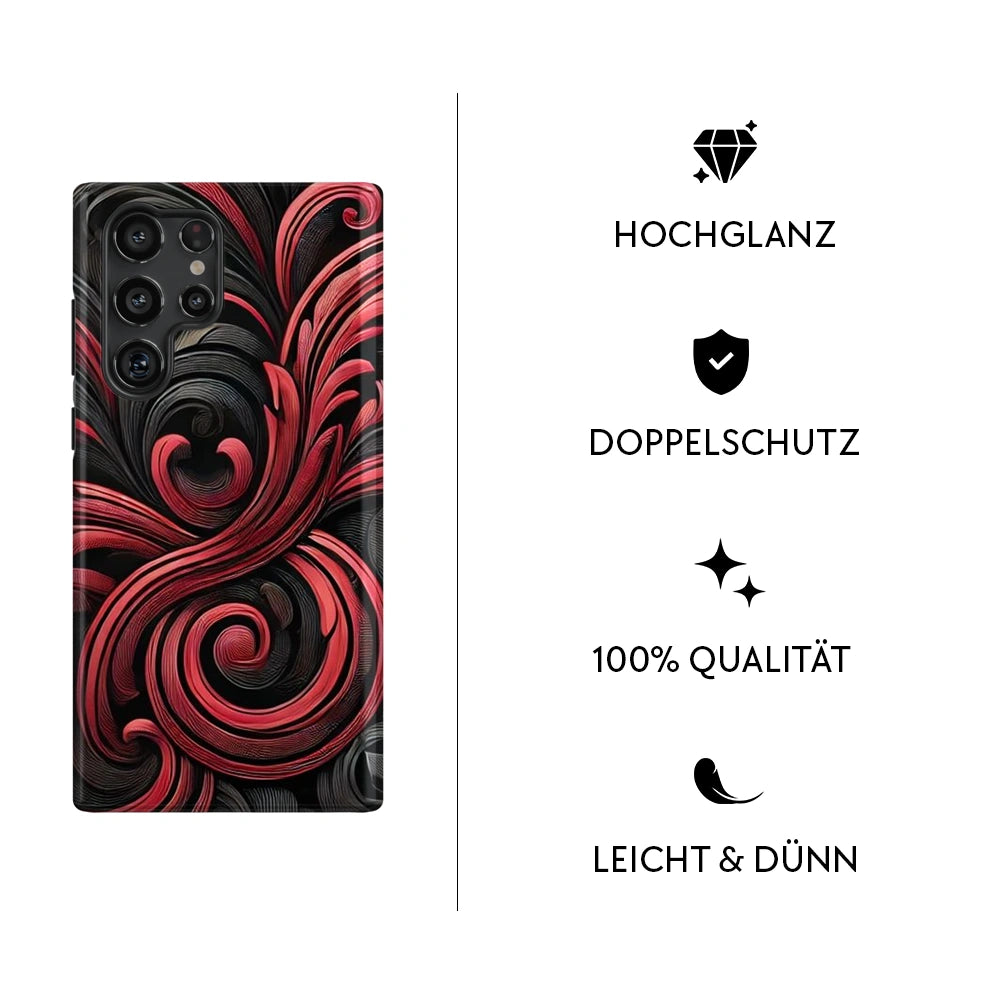 "Crimson Vortex" - Samsung Handyhülle