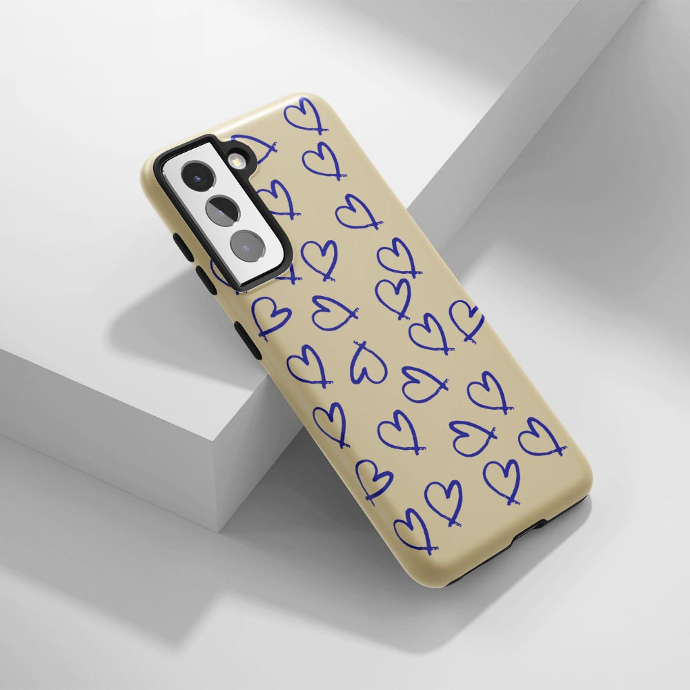 "Heart Doodle" - Samsung Handyhülle