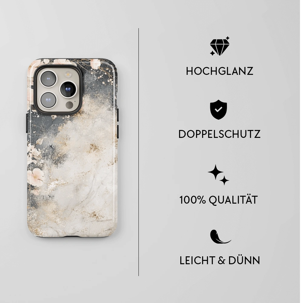 "Marble Blossom" - iPhone Handyhülle