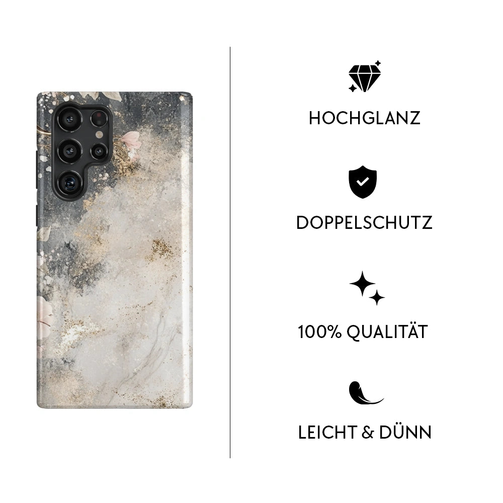 "Marble Blossom" - Samsung Handyhülle