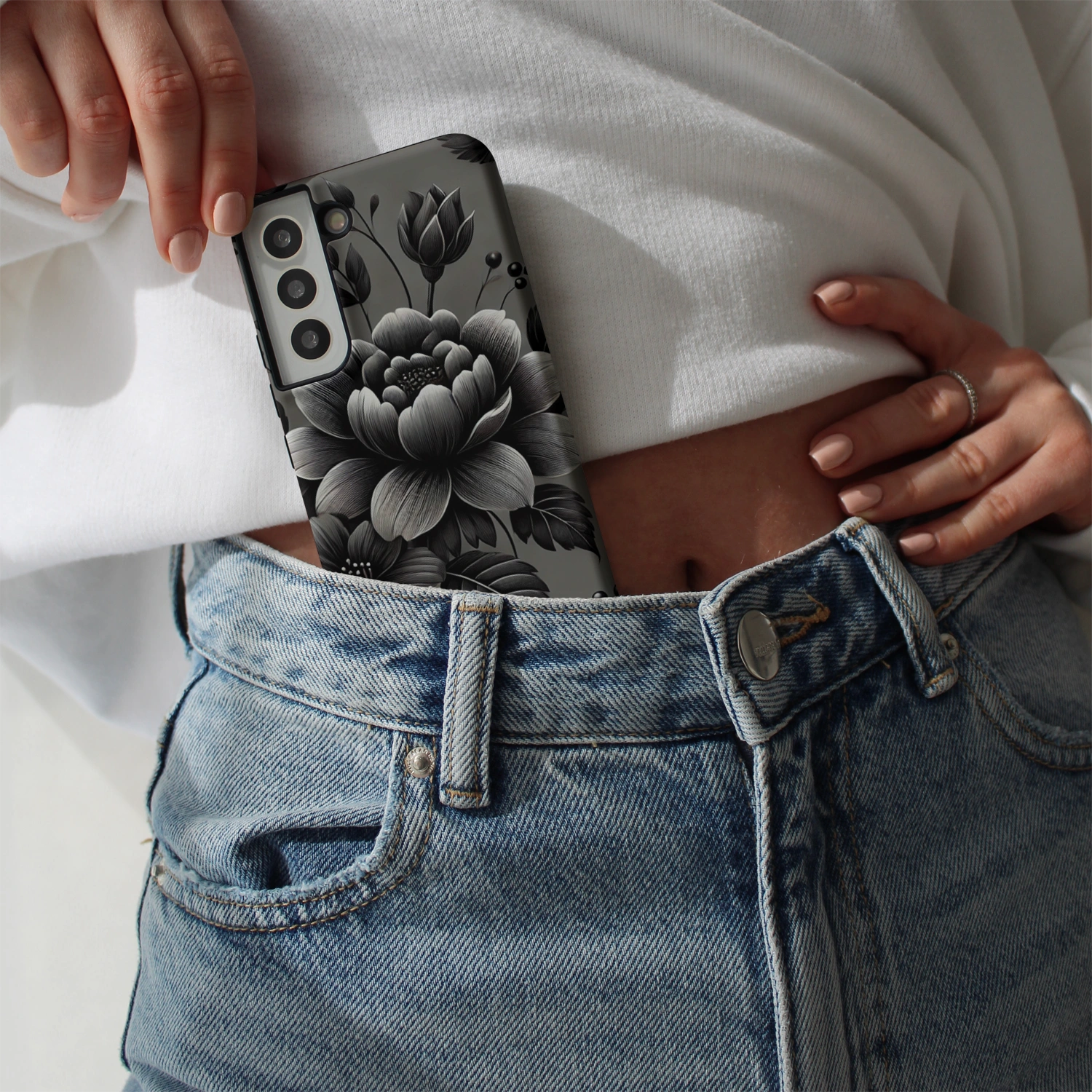 "Noir Blossom" - Samsung Handyhülle