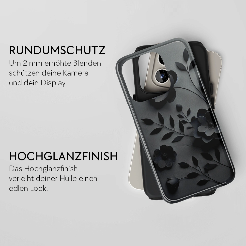 "Obsidian Florals" - iPhone Handyhülle