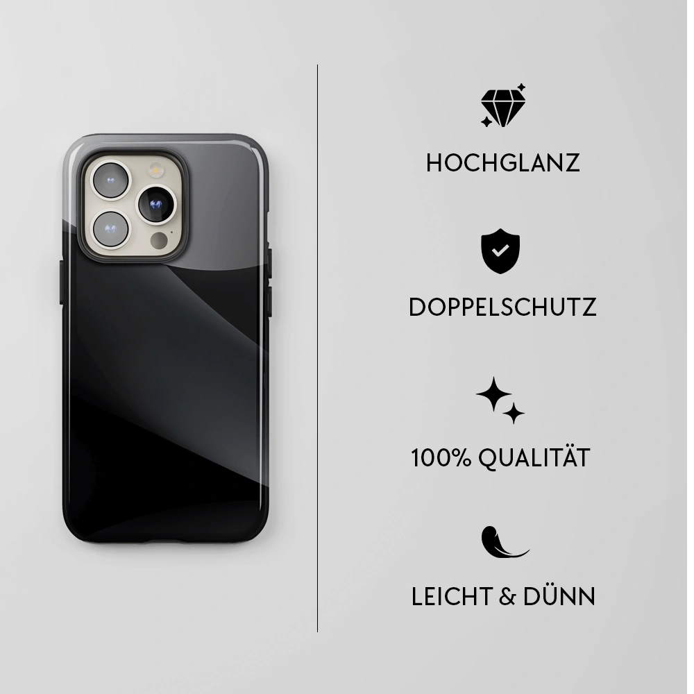 "Wavy Black" - iPhone Handyhülle