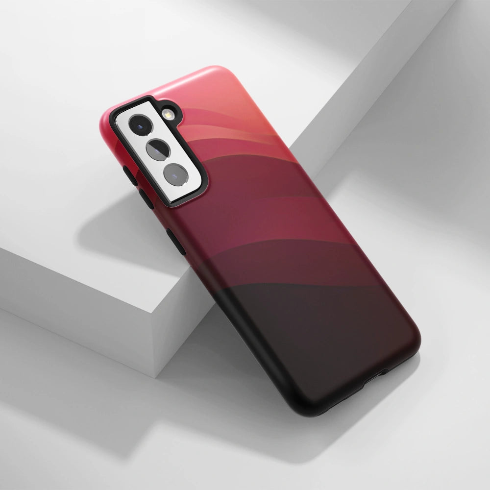 "Wavy Red" - Samsung Handyhülle