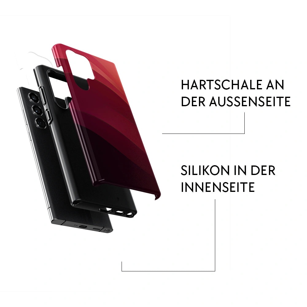 "Wavy Red" - Samsung Handyhülle