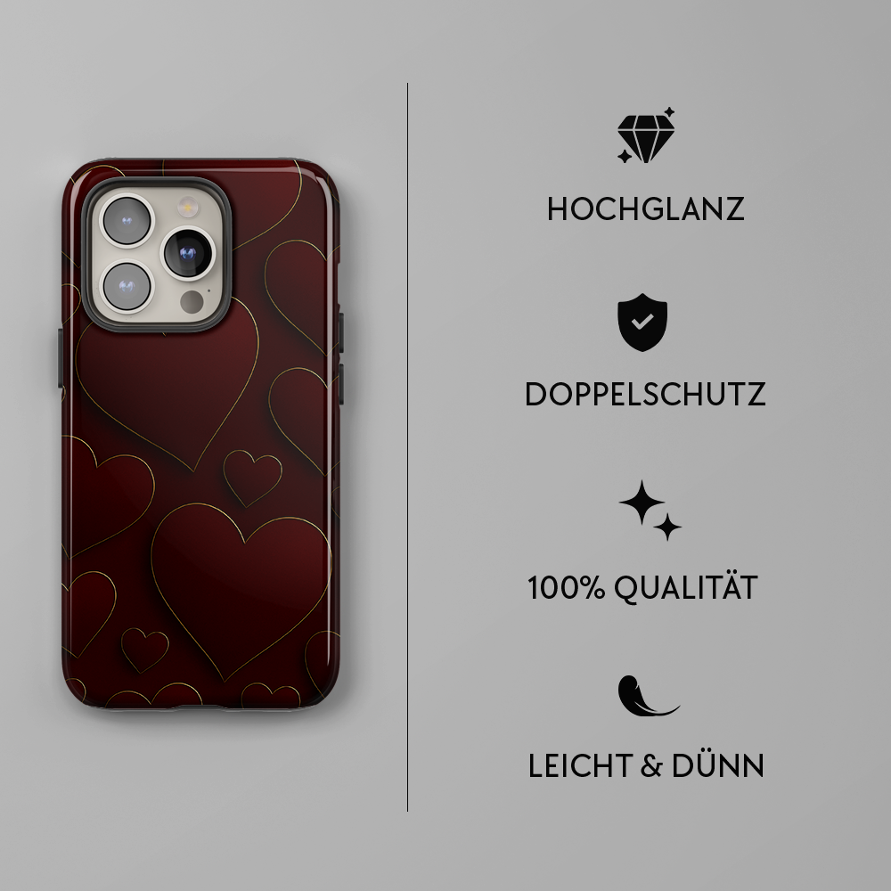 "Wine Hearted" - iPhone Handyhülle