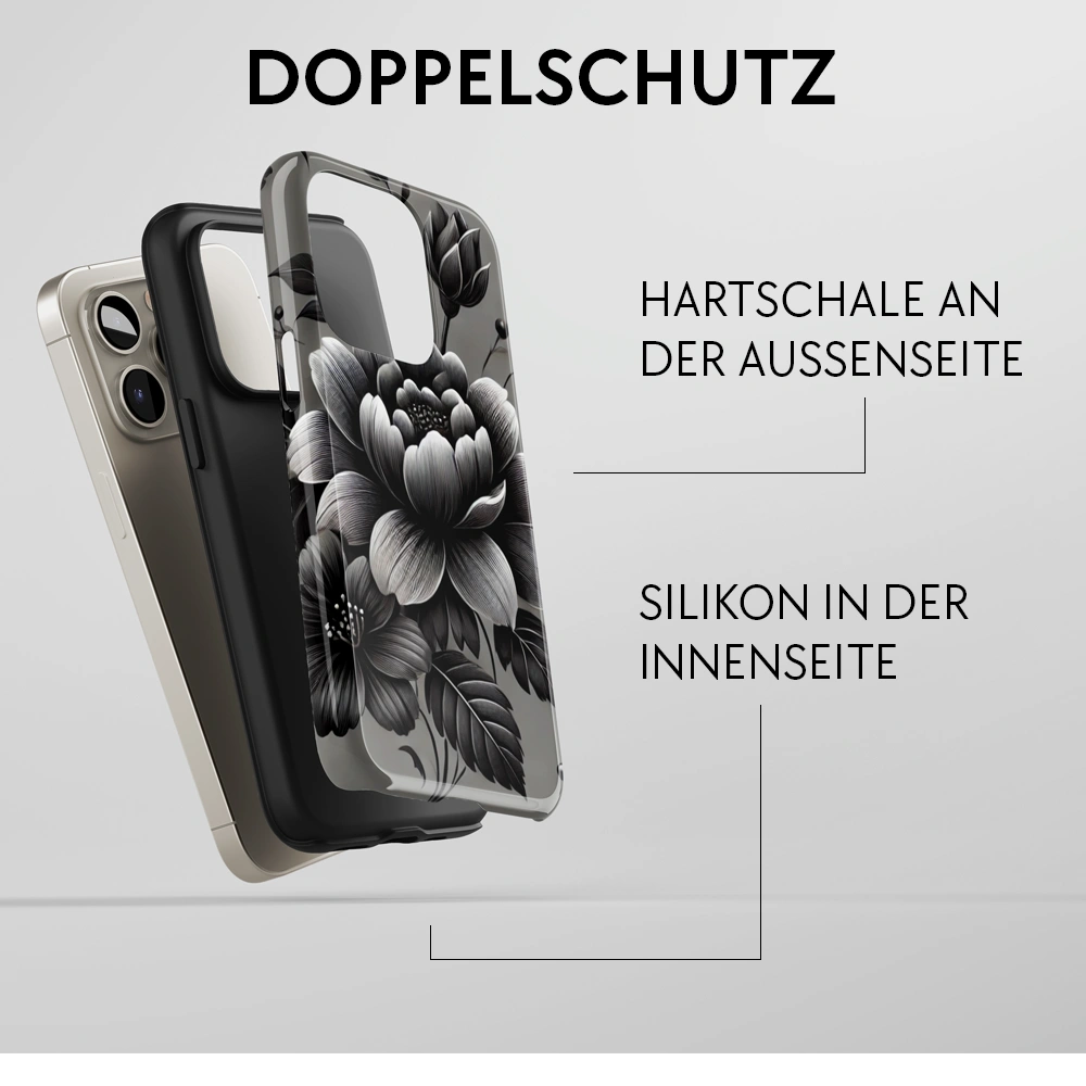 "Noir Blossom" - iPhone Handyhülle