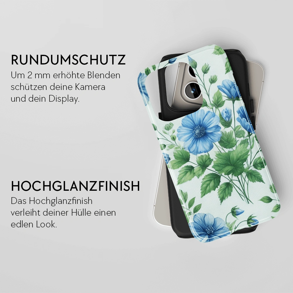 "Blue Blossom" - iPhone Handyhülle
