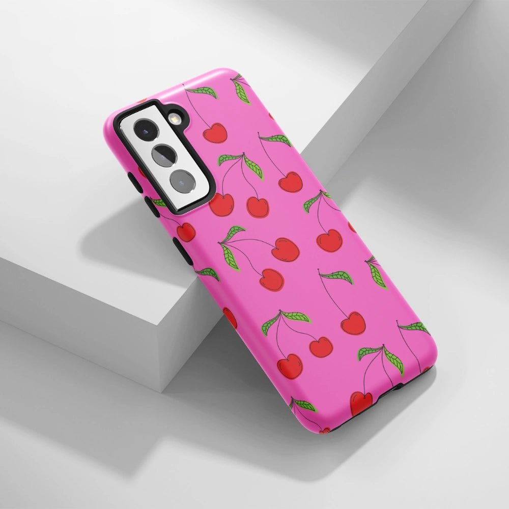 "Cherries Pink" - Samsung Handyhülle