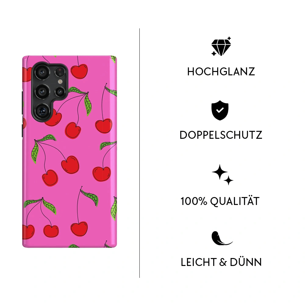 "Cherries Pink" - Samsung Handyhülle