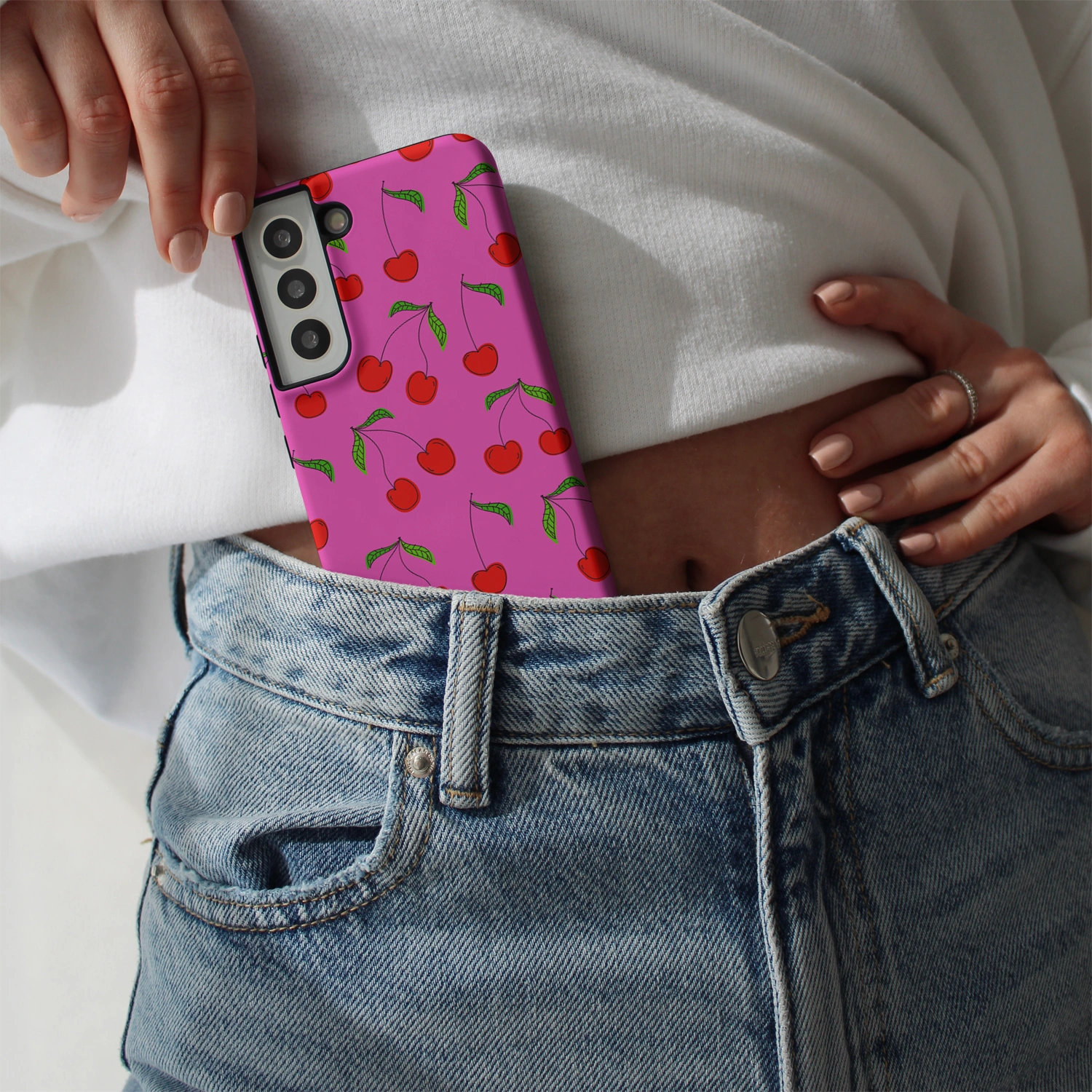 "Cherries Pink" - Samsung Handyhülle