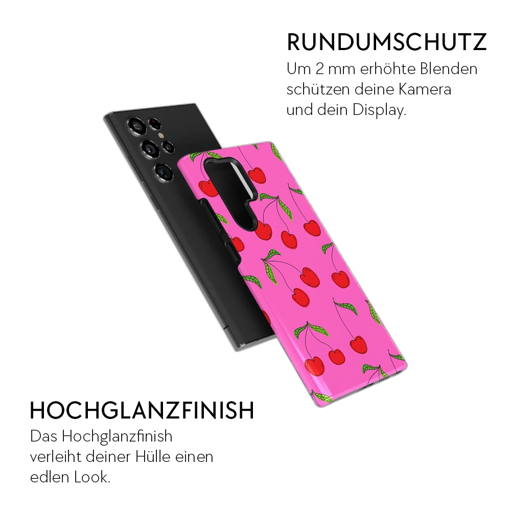 "Cherries Pink" - Samsung Handyhülle