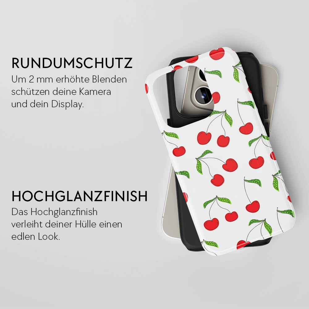 "Cherries White" - iPhone Handyhülle