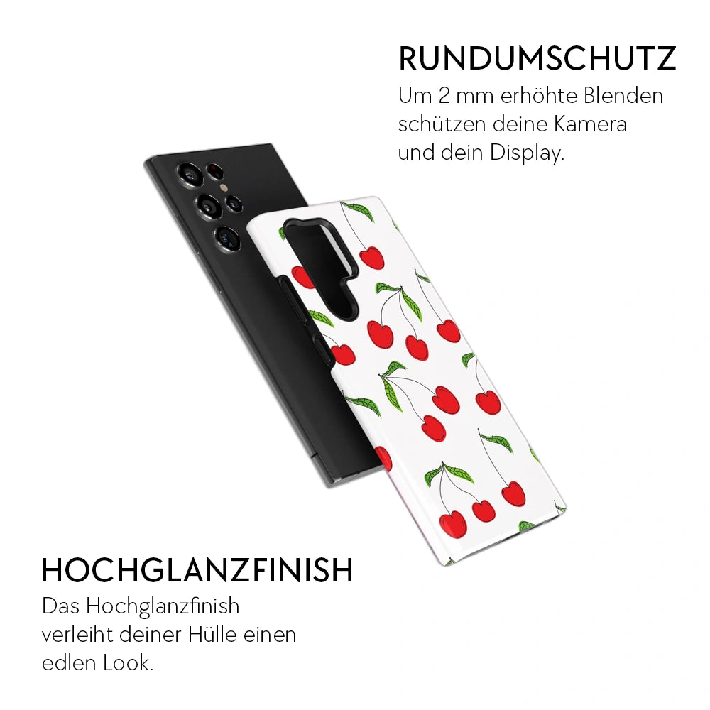 "Cherries White" - Samsung Handyhülle