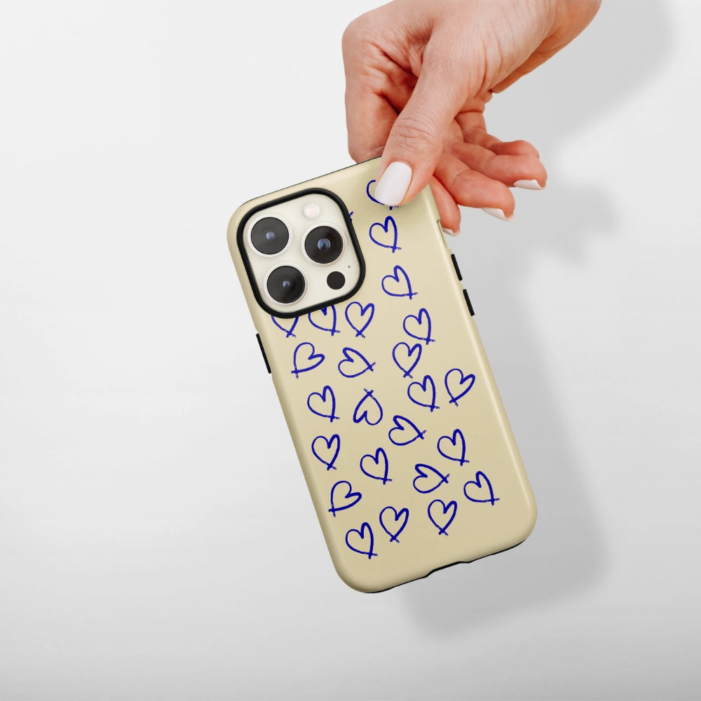 "Heart Doodle" - iPhone Handyhülle