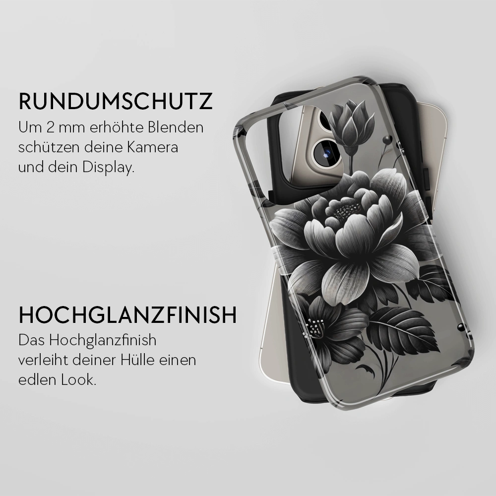 "Noir Blossom" - iPhone Handyhülle